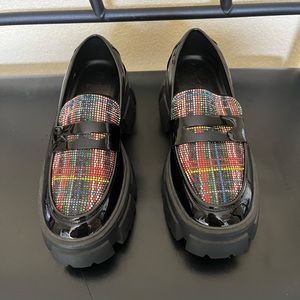 Never worn sequins chunky loafers